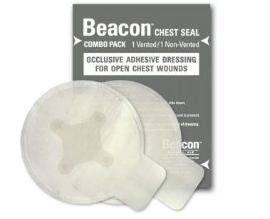 Окклюзионная повязка Beacon Chest Seal Combo Pack (вентилируемая + невентилируемая) к.50 фото